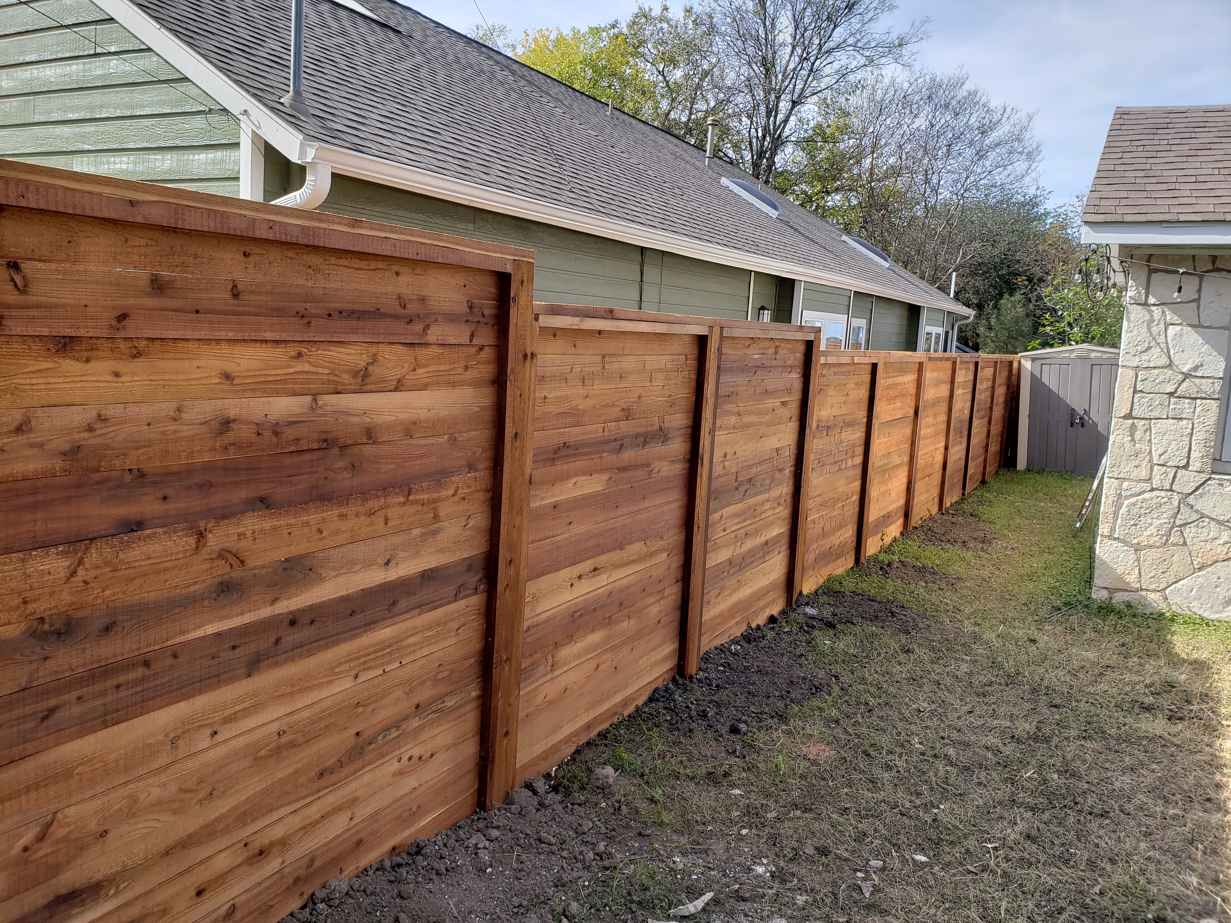 Horizontal Wood Fence Designs | Austin Fence Builders